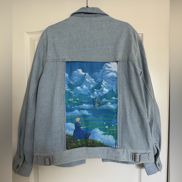 SWAPWEAR Oceanside Denim Jacket with 4 Interchangeable Back Pieces Sz M - Picture 5 of 9